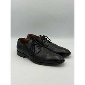 Madden NYC Men's Dress Shoes Black Cap Toe Oxford Size 8 Minimal Classic